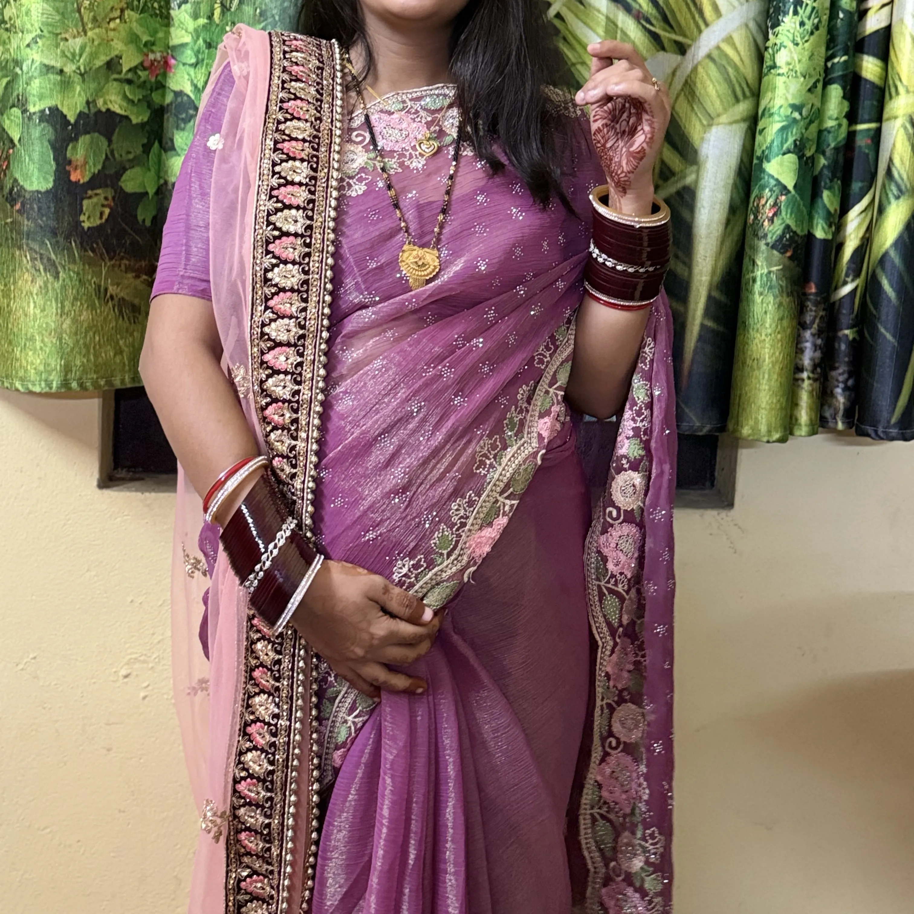 Beautiful border light weight saree