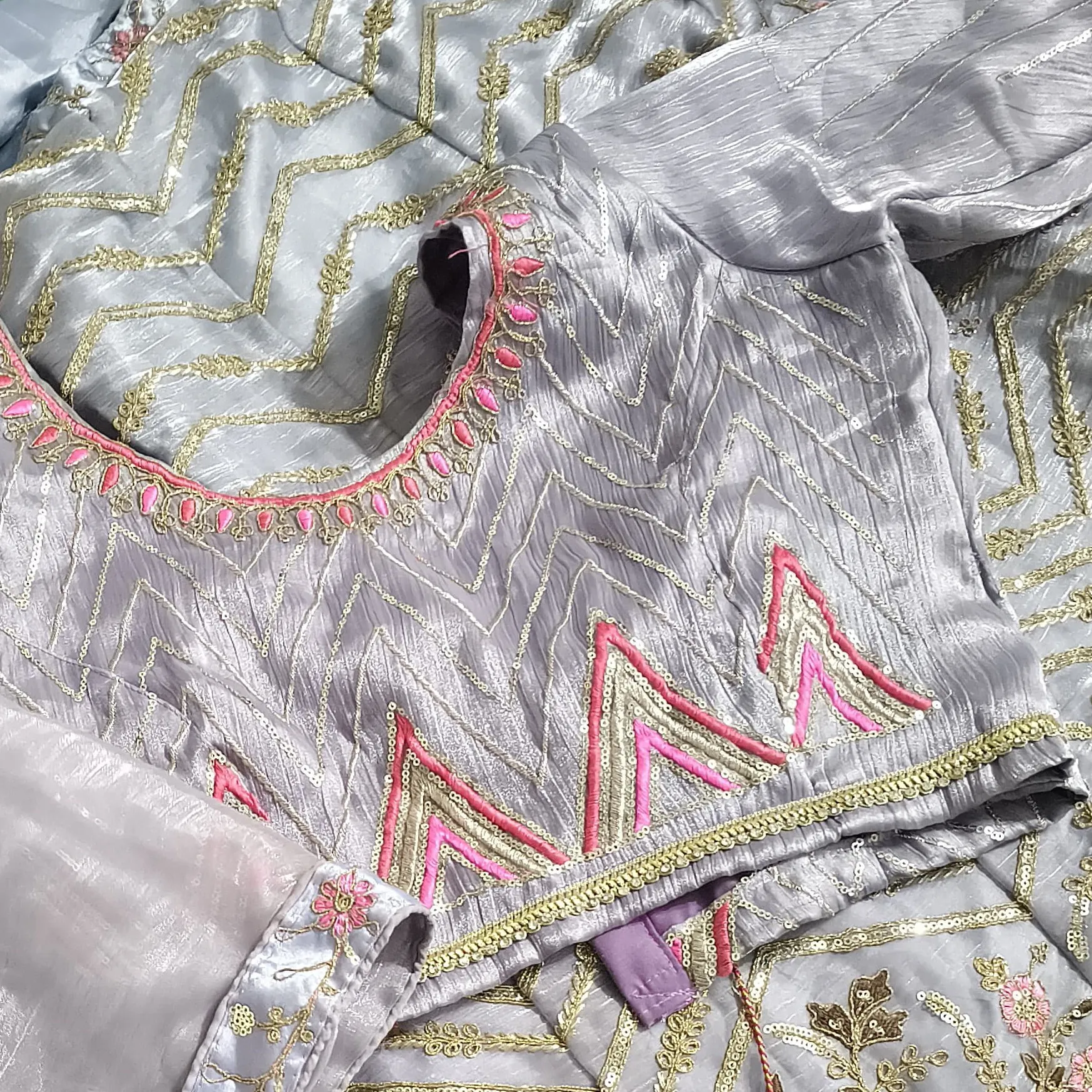 Levender colour choli — 4