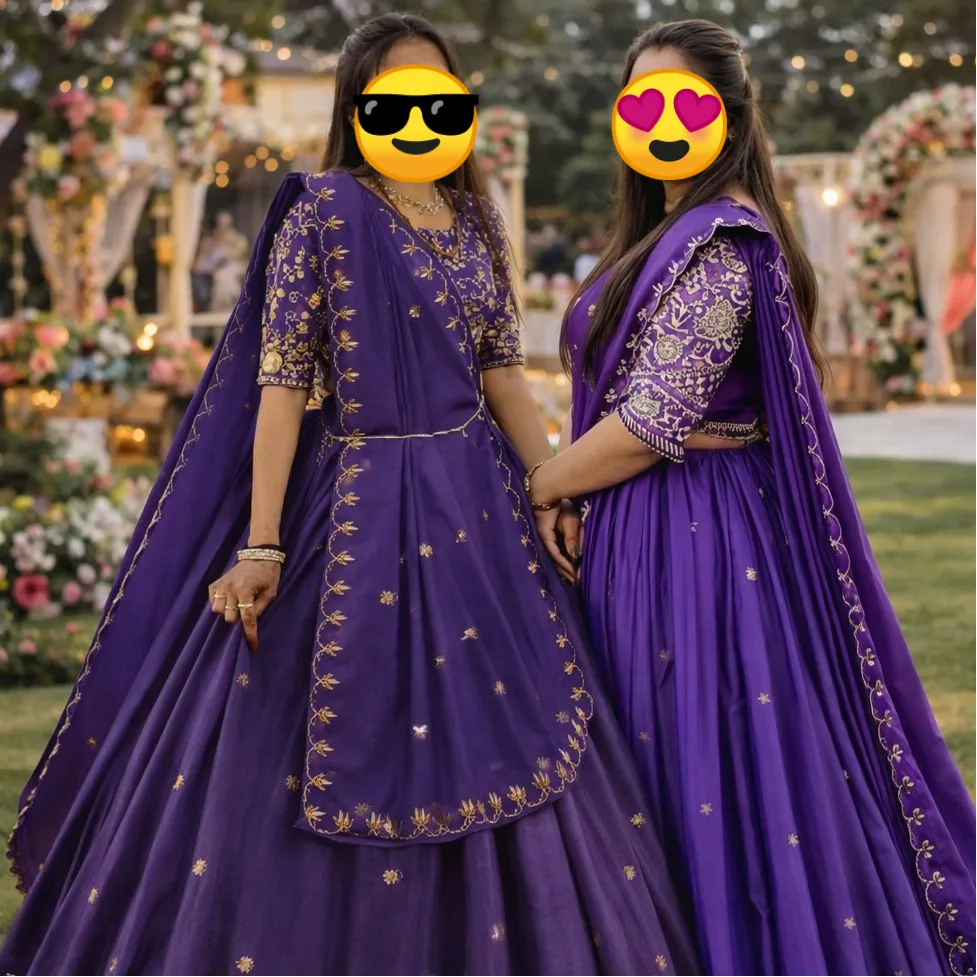 Chaniya choli for marriage or ring ceremony