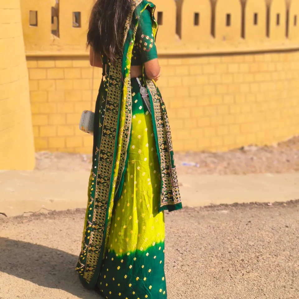 Beautiful bandhni saree — 2