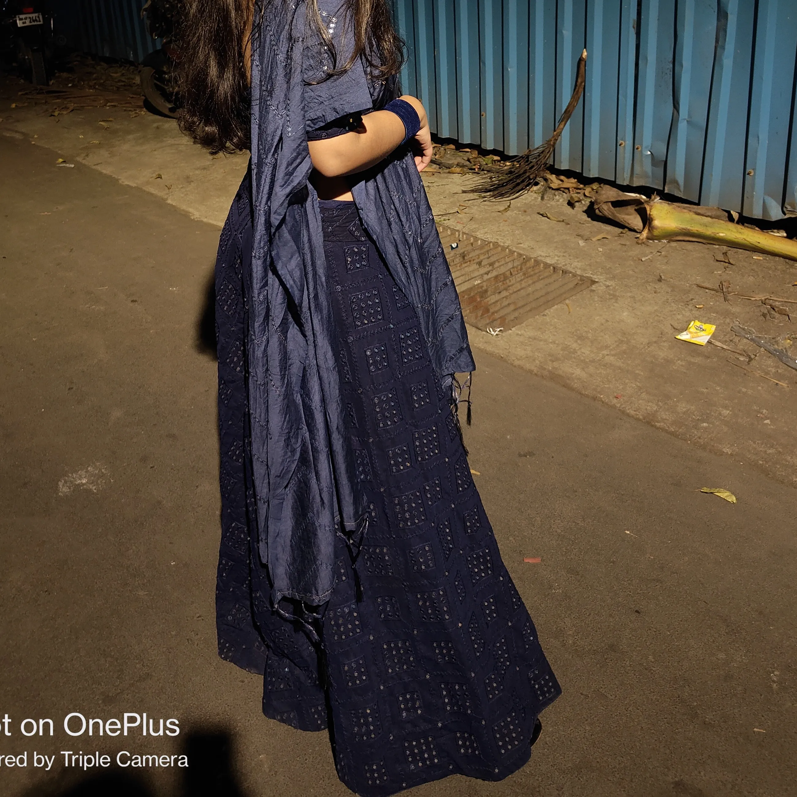 Elegant Blue lehenga set — 2