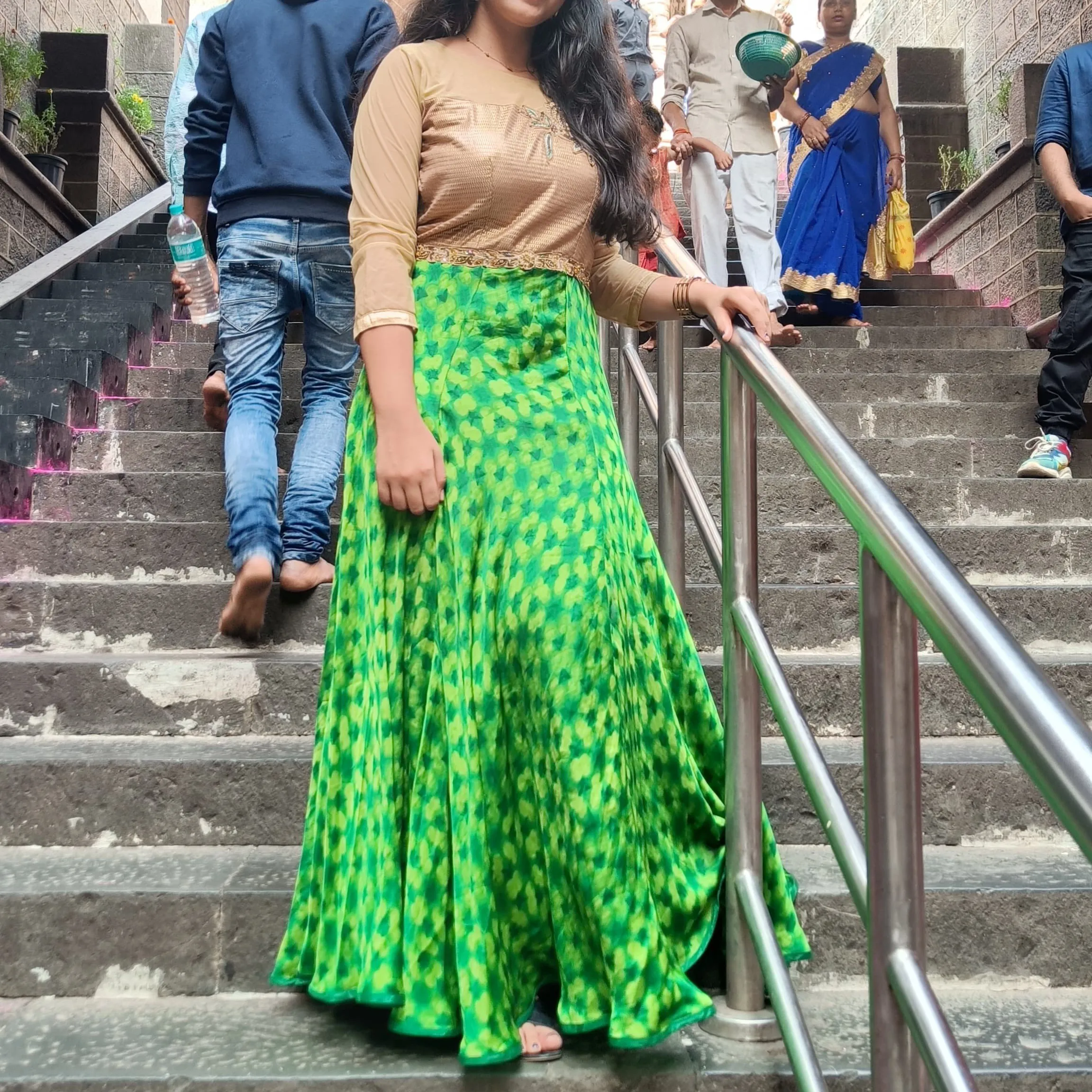 Traditional Green Ethnic Set