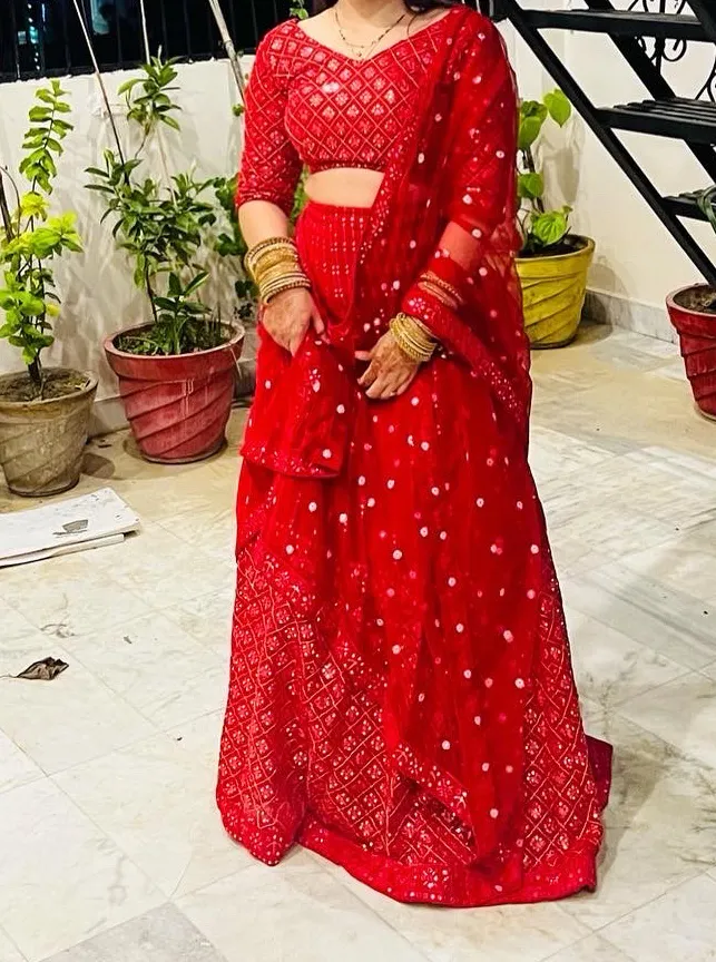 Lehenga with blouse and dupatta