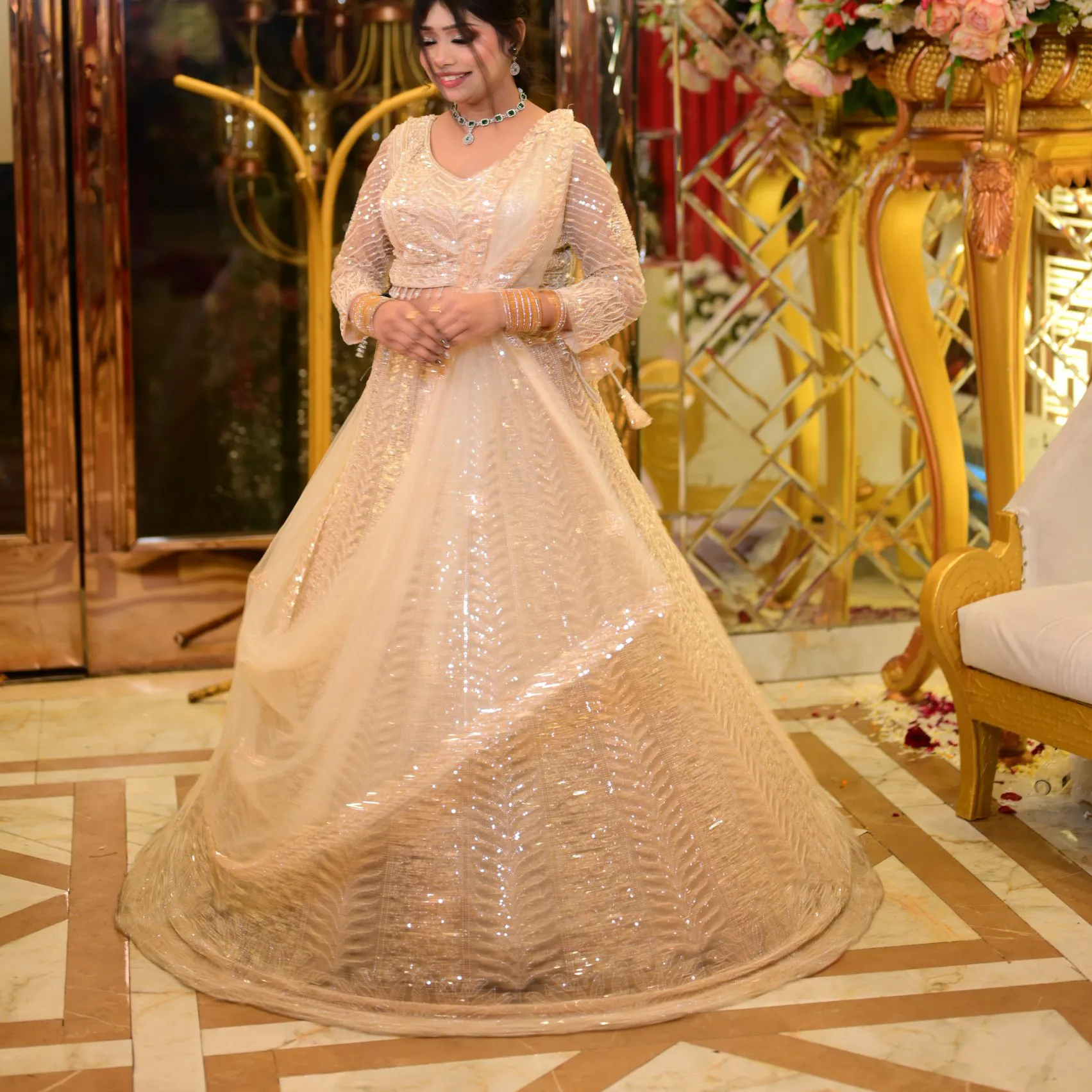 Engagement, wedding wear lehanga for sister and bestie — 3