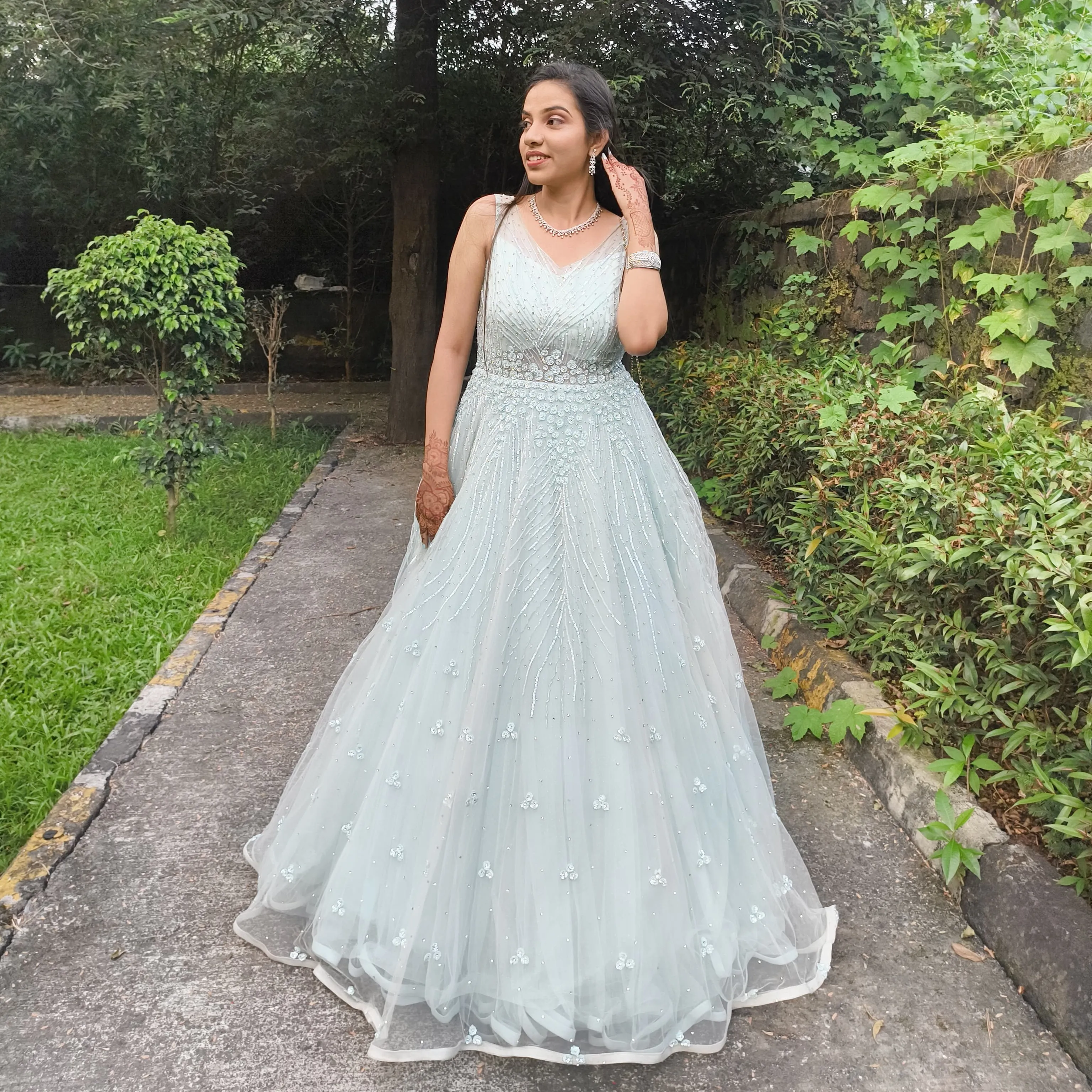 Fairytale light blue gown