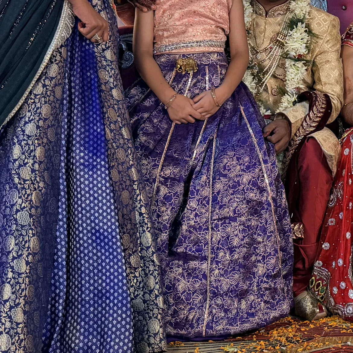 Sky Blue Lehenga with Green Dupatta for Sale for sale and rent — 4