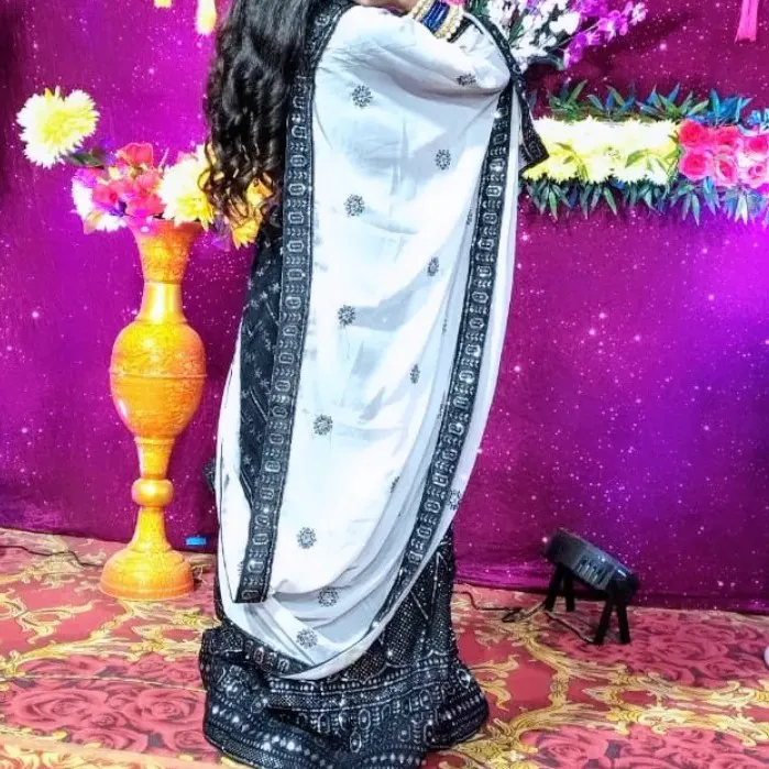 Black lehenga choli and stitched blouse — 4
