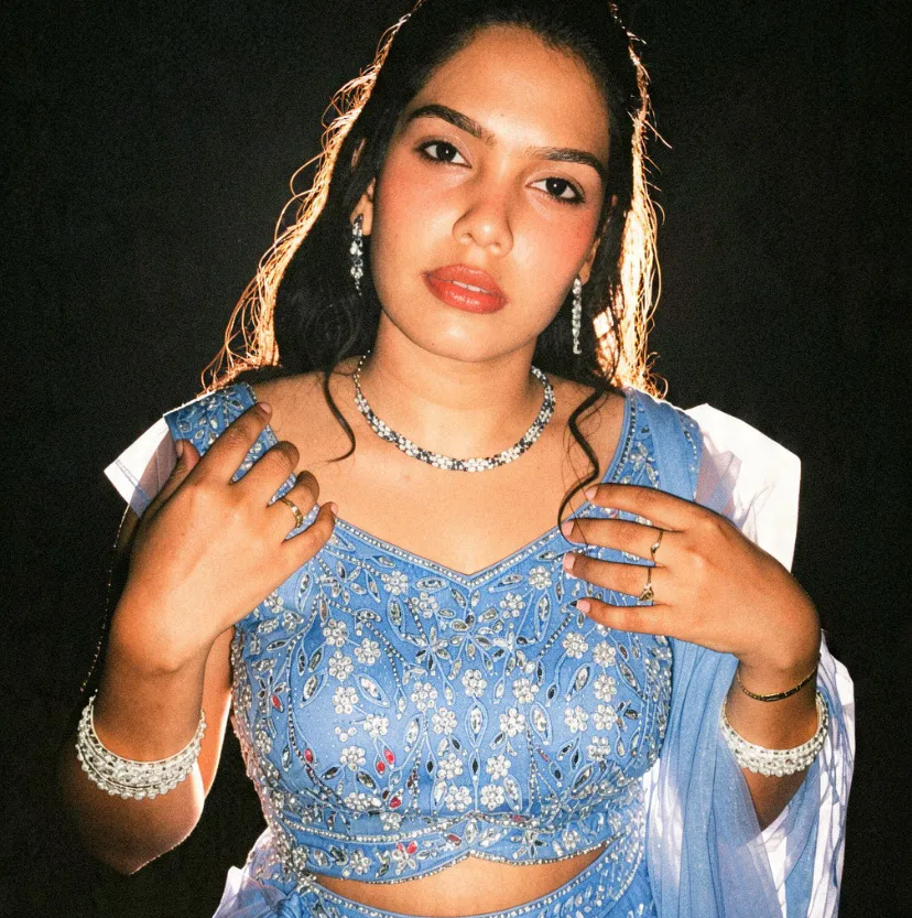 Bhuvi Royal Blue Lehenga