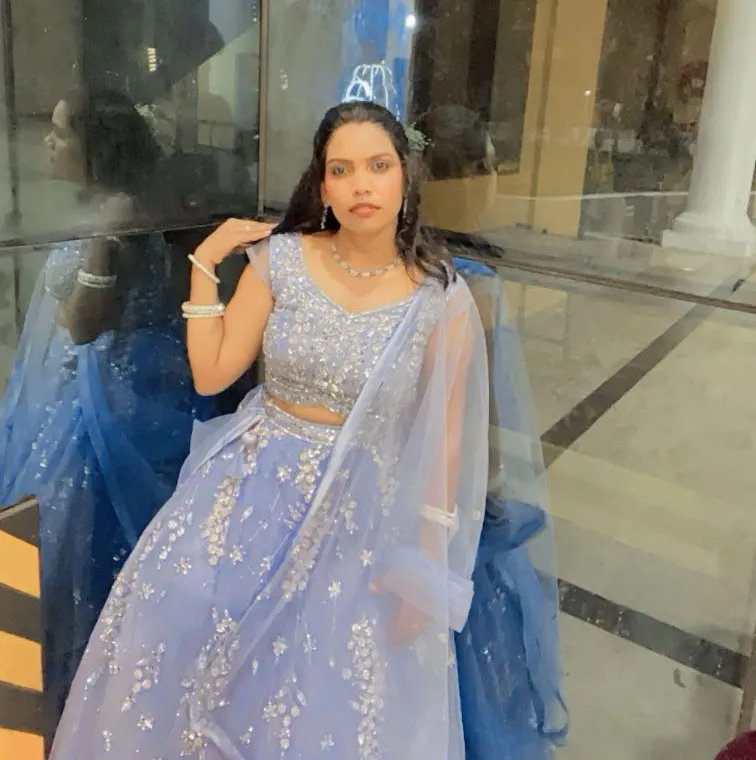 Bhuvi Royal Blue Lehenga — 4